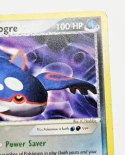 2004 Team Aqua’s Kyogre MP - 3/95 Pokemon Team Magma vs Team Aqua Non Holo Rare - Image 5