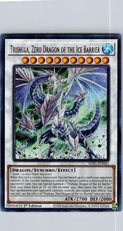 Trishula, Zero Dragon of the Ice Barrier SDFC-EN041 1st Edition - Image 1