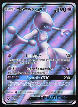Mewtwo GX - 72/73 - Full Art Ultra Rare - Shining Legends - Pokemon Card - 1 - Image 1