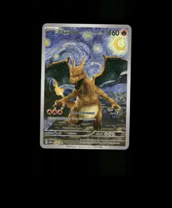 FAN-ART READ DESCRIPTION BELOW Charizard Card Charizard Pokemon Card p1 - Image 1