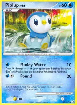 Piplup 85/127 Pokemon Platinum Base Set Regular Card Pokemon TCG NM - Image 1