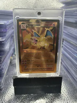 Charizard Celebrations Metal/Gold Card Ultra Premium 4/102 LP/LP - Image 3