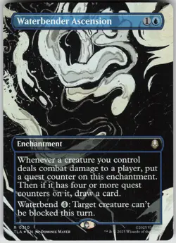 MTG Waterbender Ascension Borderless Foil NM Avatar The Last Airbender Magic 310 - Image 1