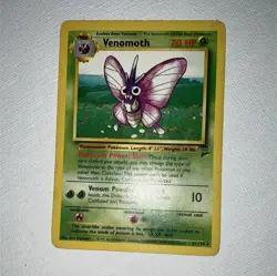 Pokemon Venomoth Rare 70 HP Stage 1 Base Set 2 31/130 2000 English TCG Card - Image 1