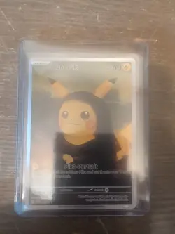 Mona Pika Van Gogh Pikachu Black Star Promo Pokemon Trading Card DiY - Image 1