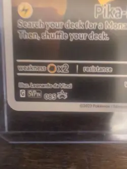 Mona Pika Van Gogh Pikachu Black Star Promo Pokemon Trading Card DiY - Image 3