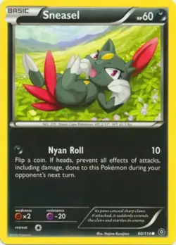Pokemon: Sneasel - 60/114 - Common - XY Steam Siege - Image 1