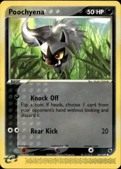 Poochyena 64/109 Common EX Ruby Sapphire Pokemon - Image 1