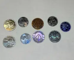Lot Of 9 Pokemon TCG Game Flipping Coins - Assorted Lot - Image 1