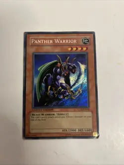 Moderately Played, English Yu Gi Oh Panther Warrior - CT2-EN006 - Secret Rare - - Image 1