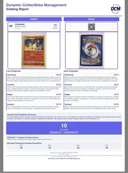 Charizard Base Set 004/102 Holo Rare Pokemon TCG Card DCM 10 120HP Arita - Image 3