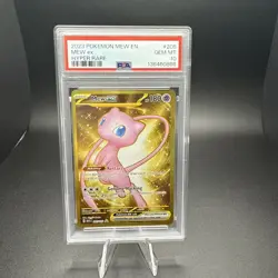 2023 Pokemon Mew ex Full Art 151 UPC Gold Metal Promo Card 205/165 PSA 10 GEM MT - Image 1