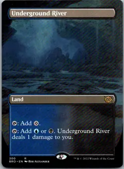 Underground River (Borderless) R BRO #300 LP MTG Magic - Image 1