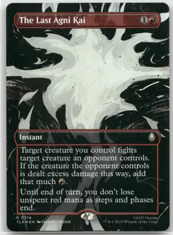 MTG The Last Agni Kai (Borderless) Foil NM Avatar: The Last Airbender Magic 314 - Image 1