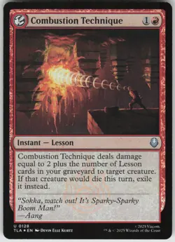 MTG Combustion Technique Foil NM Avatar: The Last Airbender Magic 128 - Image 1