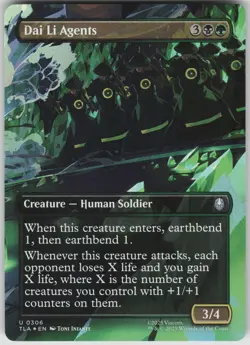 MTG Dai Li Agents (Borderless) Foil NM Avatar: The Last Airbender Magic 306 - Image 1