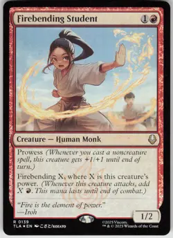 MTG Firebending Student Foil NM Avatar: The Last Airbender Magic 139 - Image 1