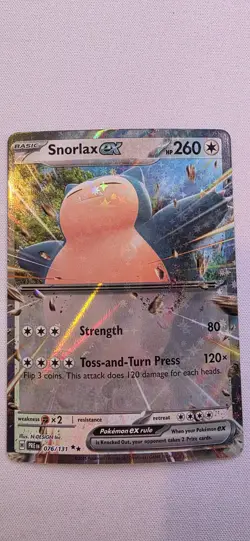Snorlax ex Stamped #76 – Prismatic Evolutions – Pokemon TCG – Near Mint - Image 1