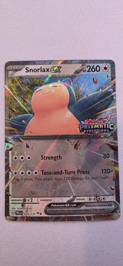 Snorlax ex Stamped #76 – Prismatic Evolutions – Pokemon TCG – Near Mint - Image 3