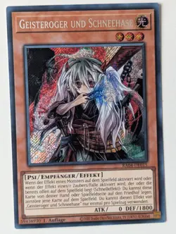 Geisteroger und Schneehase RA04-DE015 Secret Rare DE NM YUGIOH - Image 1