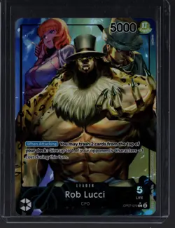 Rob Lucci 2024 ONE PIECE OP07-079 Leader Alt Art 500 YEARS IN THE FUTURE - Image 3