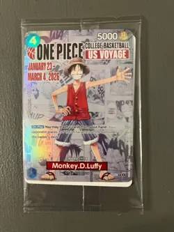 Monkey.D.Luffy (055) (College Basketball US Voyage) P-055 One Piece Promotion... - Image 1