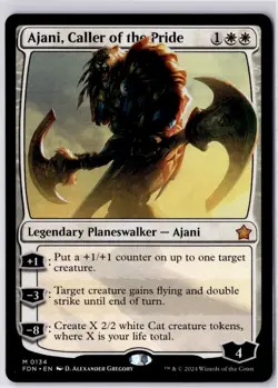 Ajani, Caller of the Pride Foundations Regular NM M 0134 - Image 1