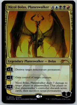 Nicol Bolas, Planeswalker Foil P Unique and Miscellaneous Promos 10 NM - Image 1