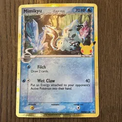 Pokemon Mimikyu SWSH136 Delta Species Black Star Promo Celebrations - NM/M - Image 1