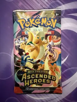 VERY HEAVY! 22.61g Pokemon TCG Ascended Heroes Booster Pack (SEALED) GOD PACKU! - Image 3
