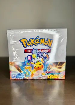 Pokemon TCG Scarlet & Violet Surging Sparks Booster Box Display Sealed *Tear* - Image 1