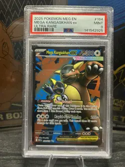 2025 POKEMON MEG EN-MEGA EVOLUTION ULTRA RARE #164 MEGA KANGASKHAN EX PSA 9 - Image 1