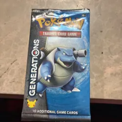 POKEMON GENERATIONS *BLASTOISE* ARTWORK BOOSTER PACK-10 CARDS SEALED - Image 3