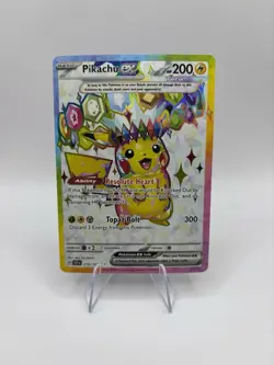 Pokemon TCG Pikachu EX Surging Sparks Ultra Rare Card 219/191 Scarlet & Violet - Image 1