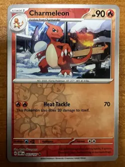 Charmeleon SV03: Obsidian Flames #027/197 Uncommon Reverse Holo Pokemon NM - Image 1