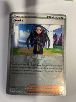 Geeta 188/197 Obsidian Flames Pokemon Reverse Holo Foil Rare - Image 1