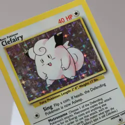 Pokemon TCG - Clefairy 5/102 Base Set Holo Rare WOTC 1999 - LP - Image 1