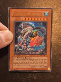Yu-Gi-Oh ULTRA RARE OCEAN DRAGON LORD NEO-DAEDALUS CORRECTED LONG TEXT SD4-EN001 - Image 3