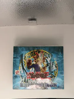 2002 Yugioh Legend of Blue Eyes White Dragon Unlimited Booster Box Sealed* - Image 1
