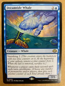 MTG 1x Dreamtide Whale # 59 Modern Horizons 3 Magic the Gathering Card x1 NM - Image 1