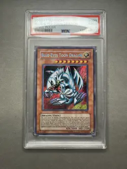 PSA 9 Blue Eyes Toon Dragon SRL-000 Spell Ruler 2010-17 Yugioh Card MINT - Image 3