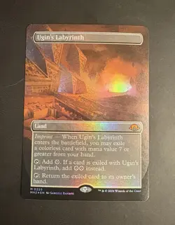 MTG English Ugin's Labyrinth (Borderless) NM Foil Modern Horizons 3 - Image 1