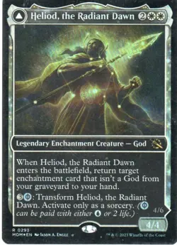 MTG: March of the Machine: Foil Showcase Heliod, the Radiant Dawn: LP Condition - Image 1