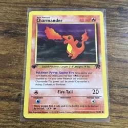 Pokemon TCG Charmander Team Rocket 1st Edition 50/82 LP - Image 1