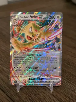 Pokemon TCG Destined Rivals 150/182 Double Rare Team Rockets Persian EX - Image 1
