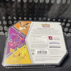 Pokemon TCG V Powers Tin [Eevee V] 🔥 *SEALED* | Sword & Shield BRAND NEW - Image 2
