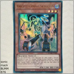 Orcust Cymbal Skeleton - BLMM-EN084 - Ultra Rare 1st Edition Yugioh - Image 1