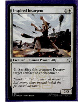 Inspired Insurgent (Foil) - 0077 - MTG X Avatar The Last Airbender - Image 1
