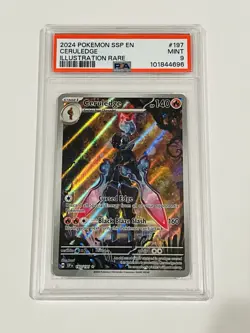 Pokemon SV Surging Sparks - Ceruledge Illustration Rare Holofoil #197/191 PSA 9 - Image 1