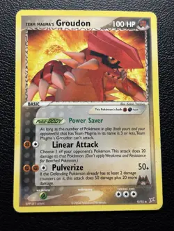 Pokemon TCG Team Magma's Groudon 9/95 Team Magma VS Team Aqua Non Holo Rare - MP - Image 1